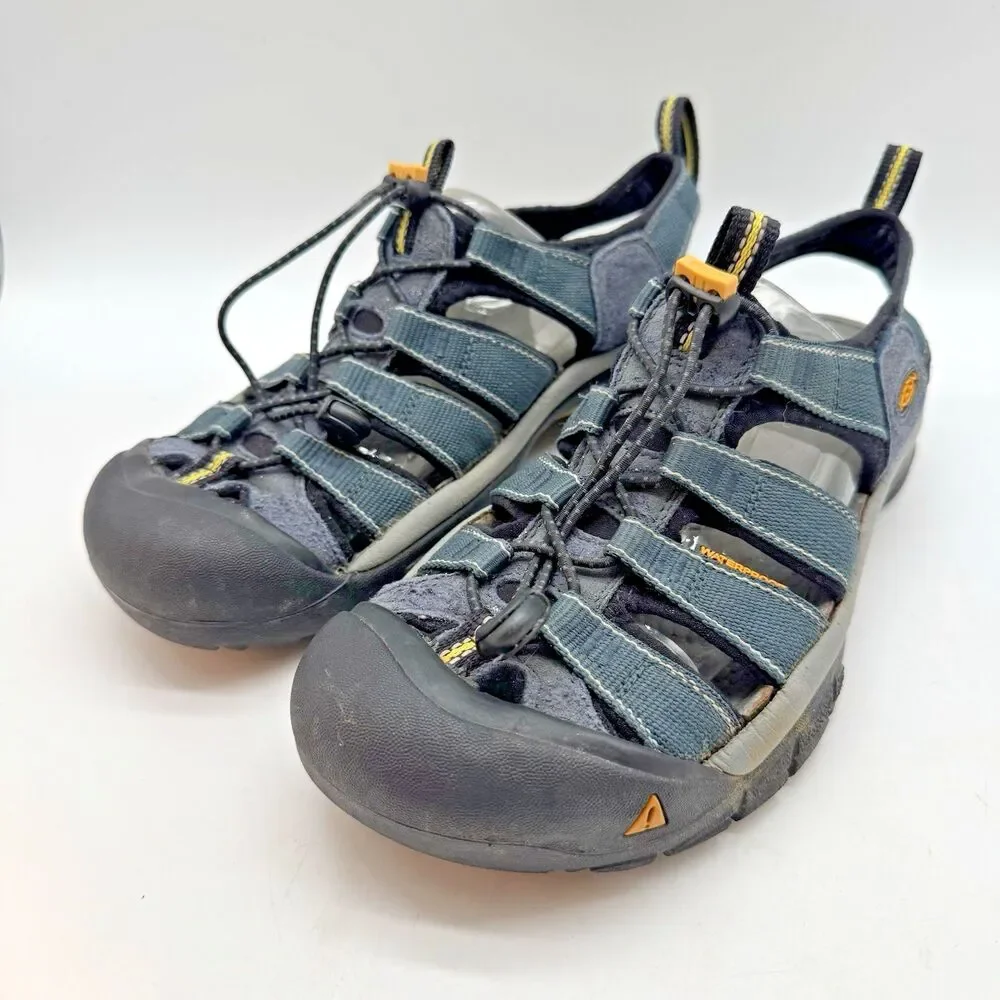 Keen Newport H2 Hiking Sports Sandal Men’s 7 Blue Bungee Waterproof Outdoor Shoe